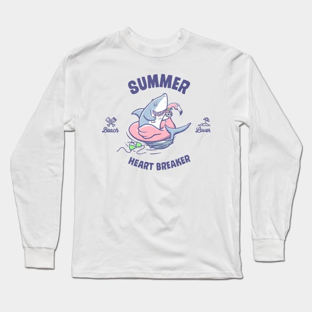 Beach Lover Long Sleeve T-Shirt by victorcalahan